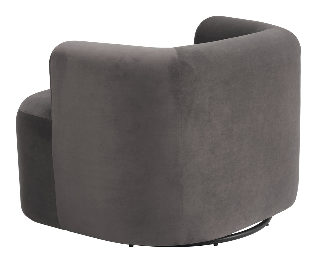 Zuo Mugav Swivel Chair Gray