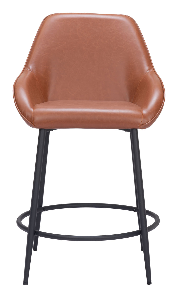 Zuo Vila Counter Stool (Set of 2) Brown