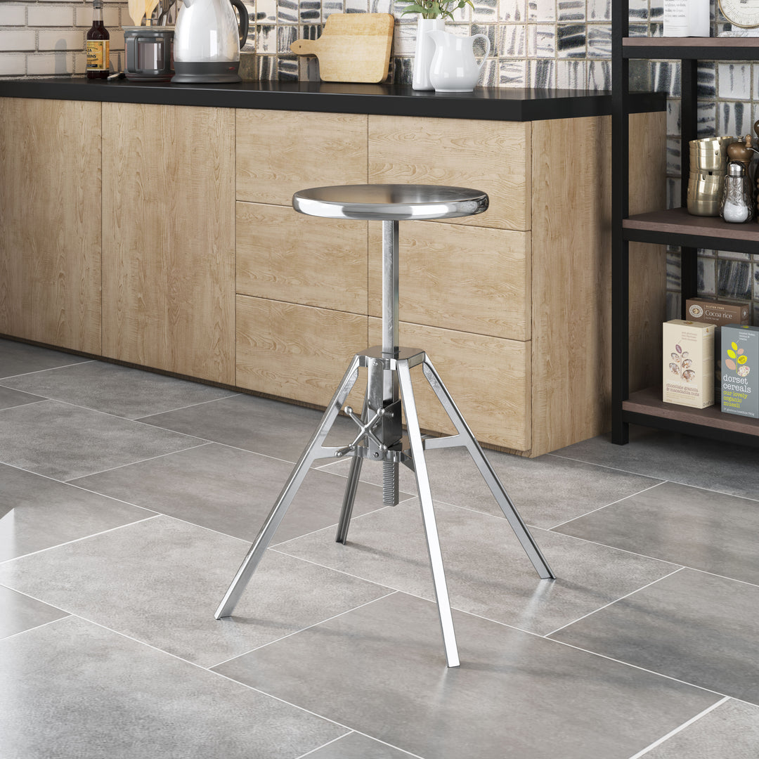 Zuo Mercy Counter Stool Silver