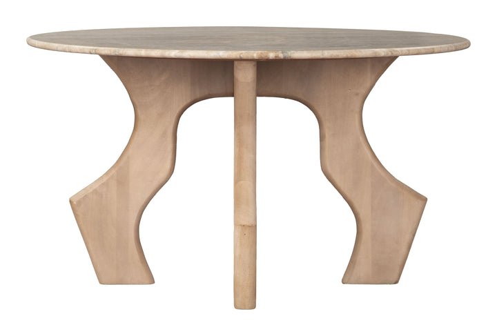 Zuo Eda Coffee Table White & Natural