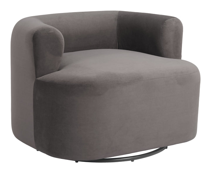 Zuo Mugav Swivel Chair Gray