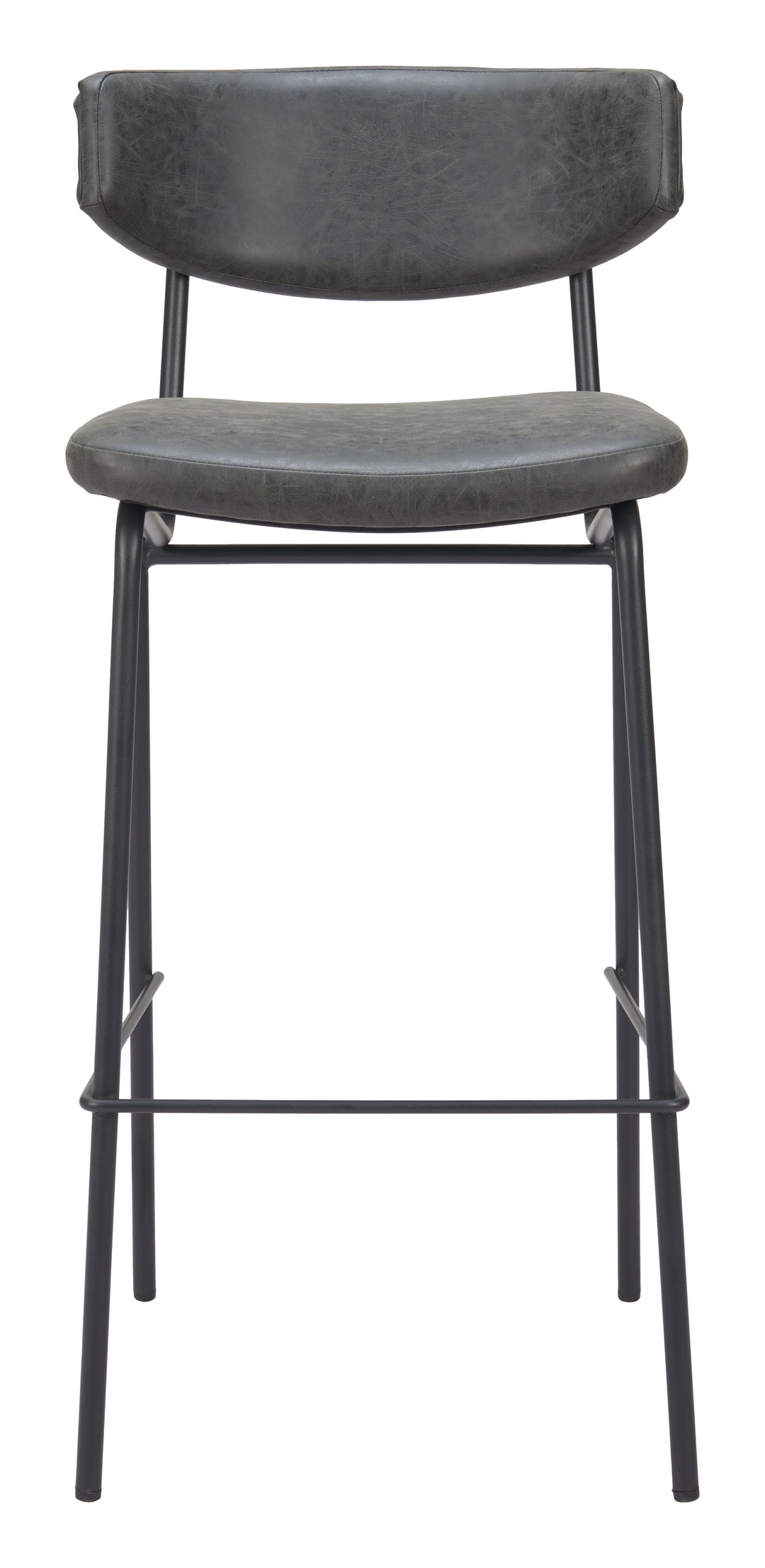 Zuo Charon Barstool (Set of 2) Vintage Black