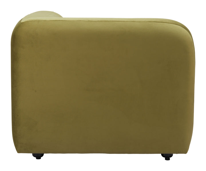 Zuo Biak Corner Chair Green