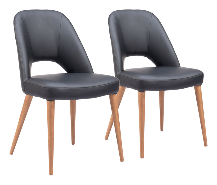 Zuo Leith Dining Chair (Set of 2) Black