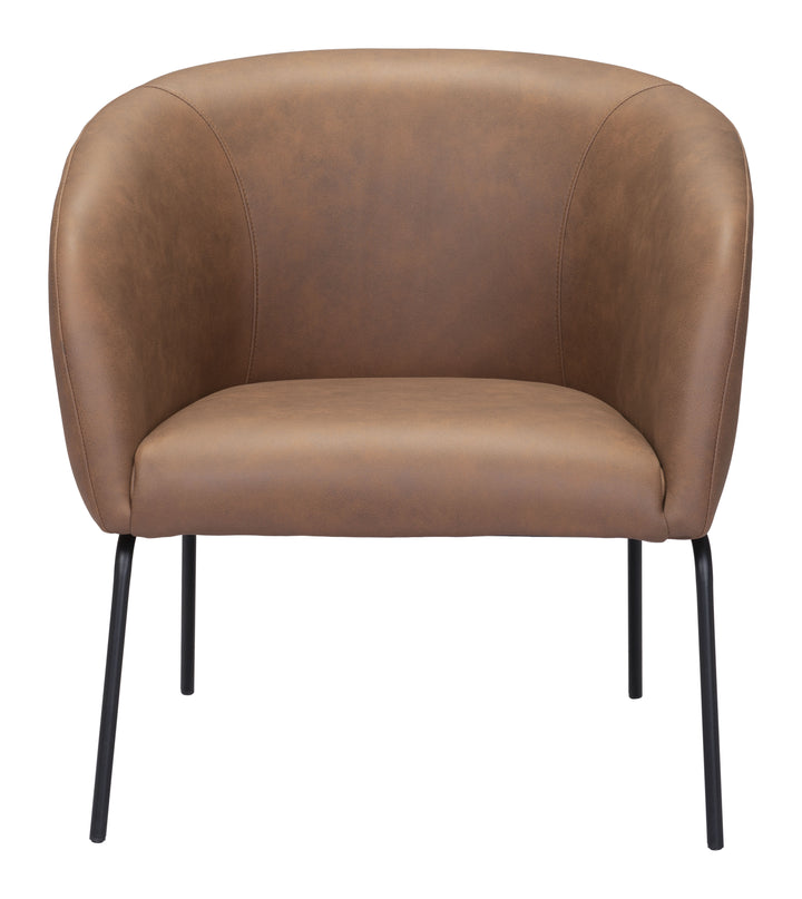 Zuo Quinten Accent Chair Vintage Brown