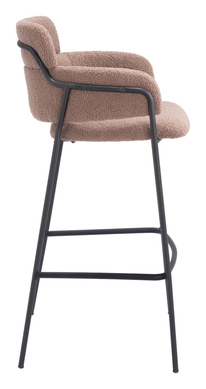 Zuo Marcel Barstool (Set of 2) Brown