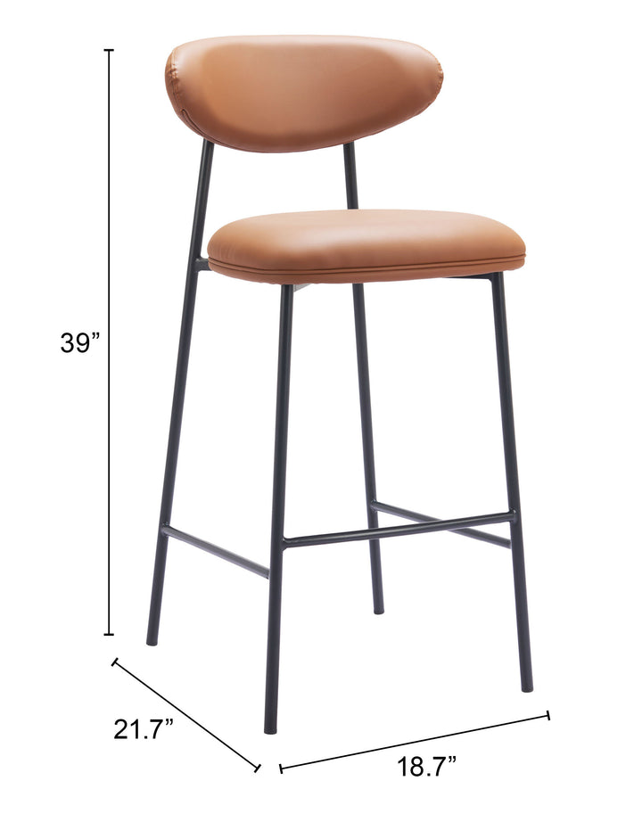 Zuo Rorun Barstool (Set of 2) Brown