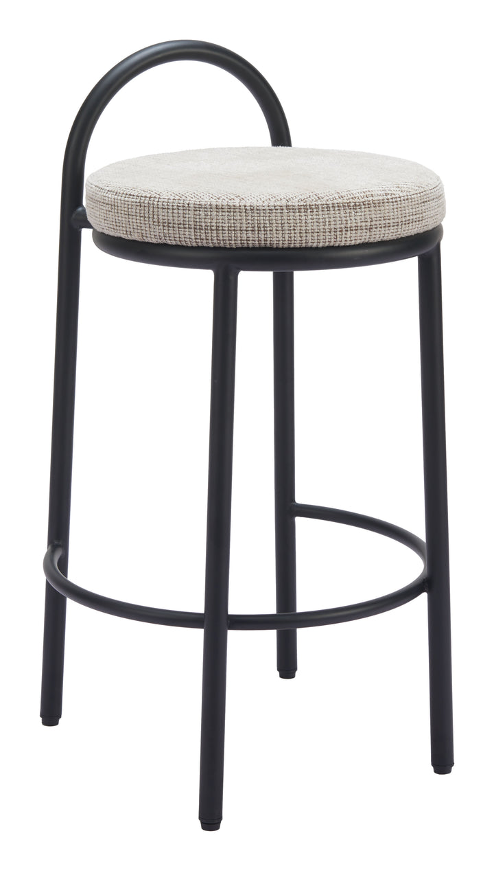 Zuo Sisal Counter Stool (Set of 2) Beige Tweed