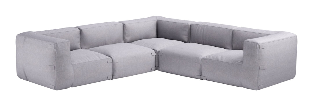 Zuo Luanda Corner Chair Gray