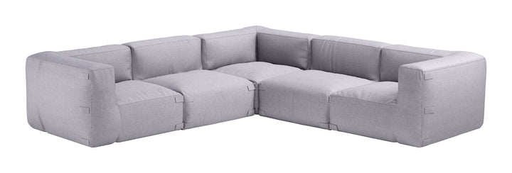 Zuo Luanda Corner Chair Gray