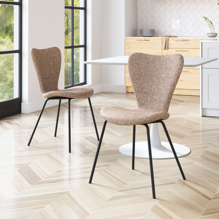 Zuo Tollo Dining Chair (Set of 2) Brown