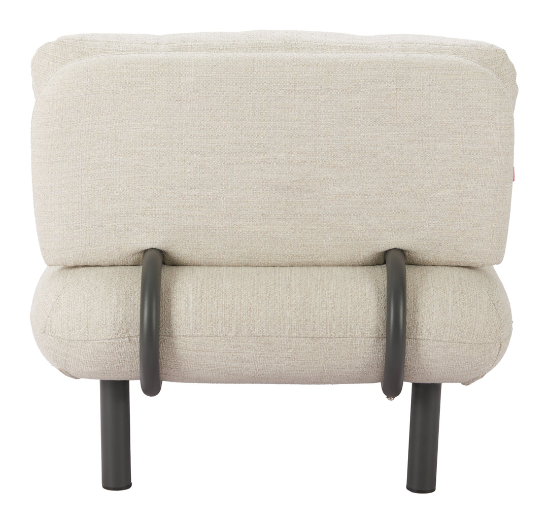 Zuo Aperto Chaise Beige