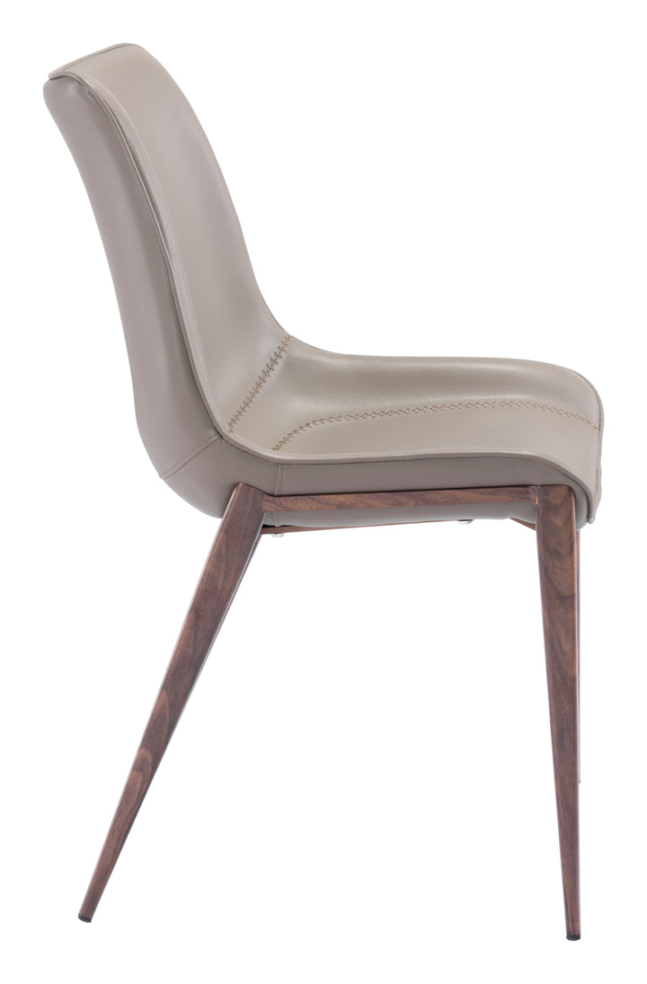 Zuo Magnus Dining Chair (Set of 2) Brown & Walnut
