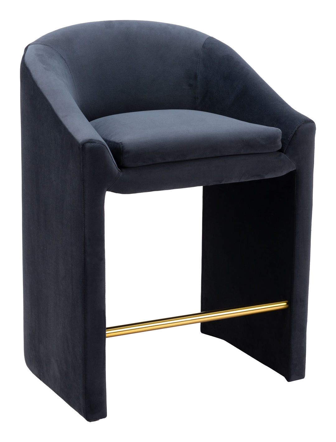 Zuo Emas Counter Stool Midnight Gray