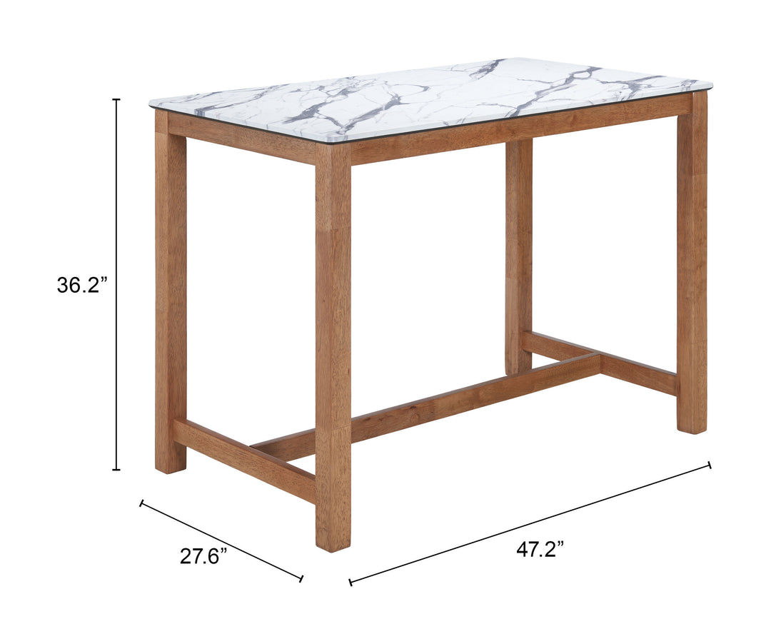 Zuo Fein Counter Table White