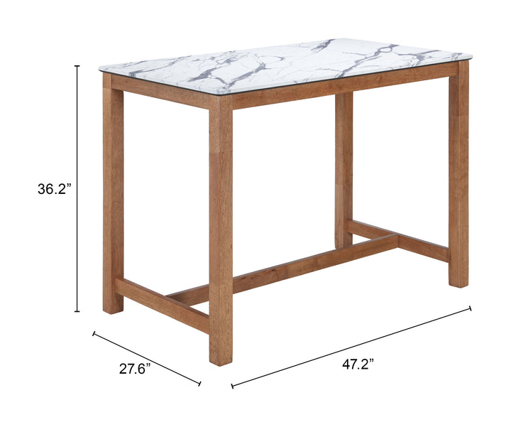 Zuo Fein Counter Table White