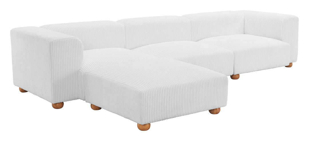 Zuo Tayte Ottoman White