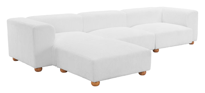 Zuo Tayte Ottoman White