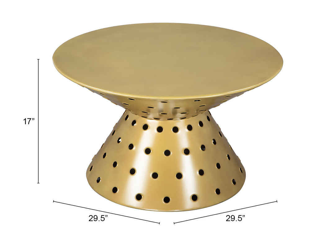 Zuo Electron Coffee Table Gold