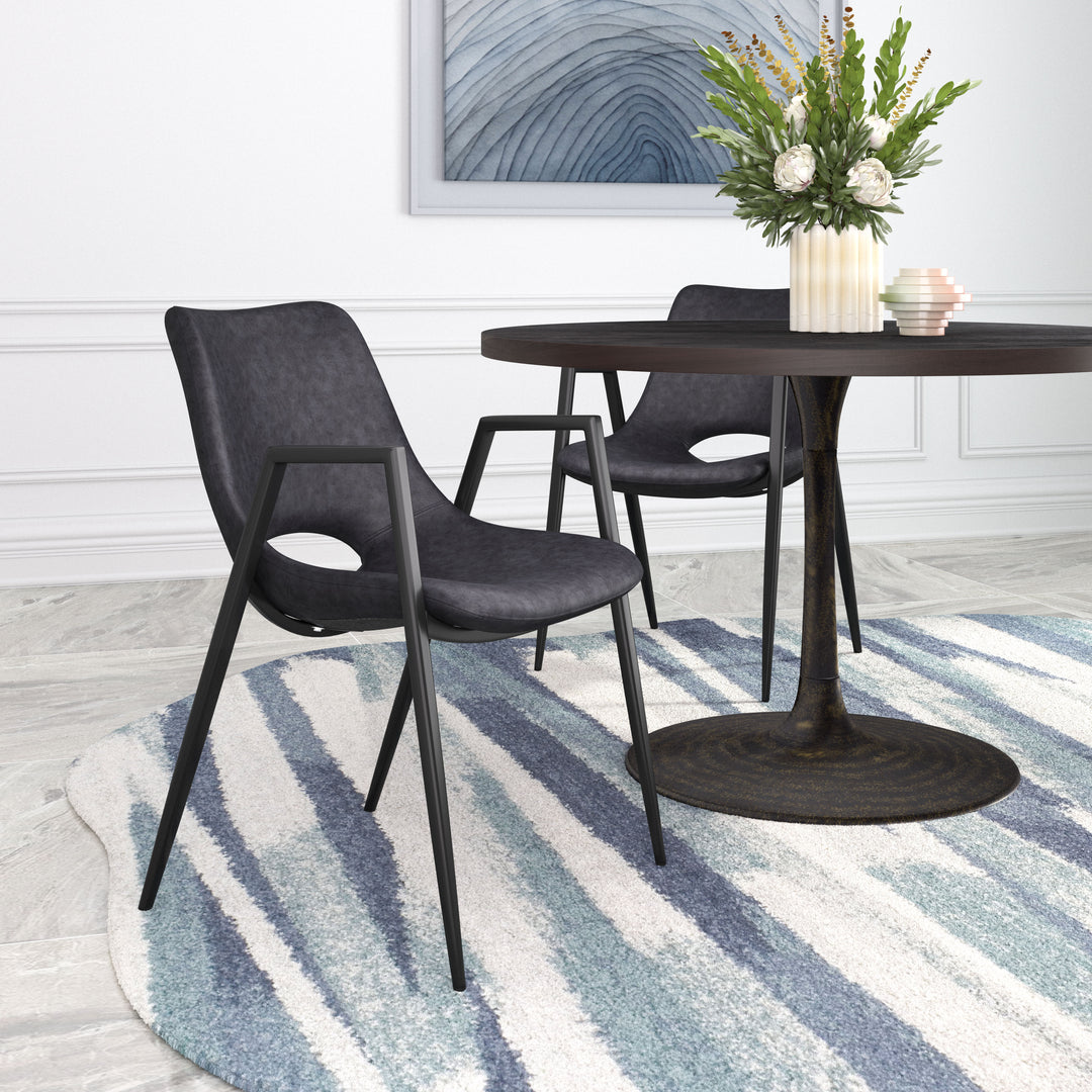 Zuo Desi Dining Chair (Set of 2) Black