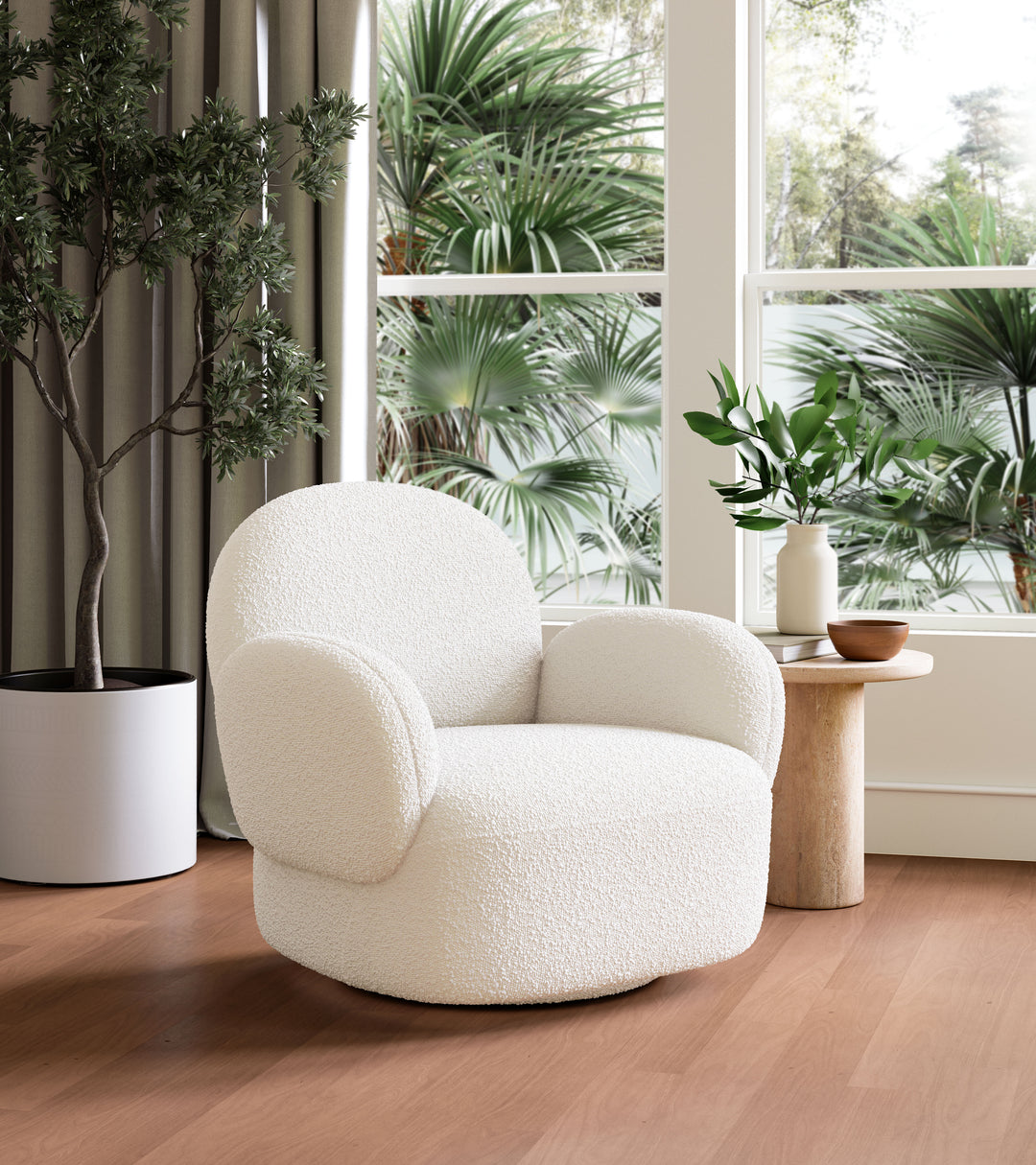 Zuo Pilka Swivel Chair White