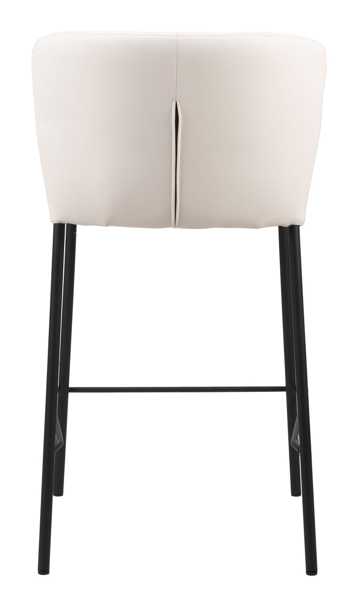 Zuo Linz Counter Stool (Set of 2) Cream