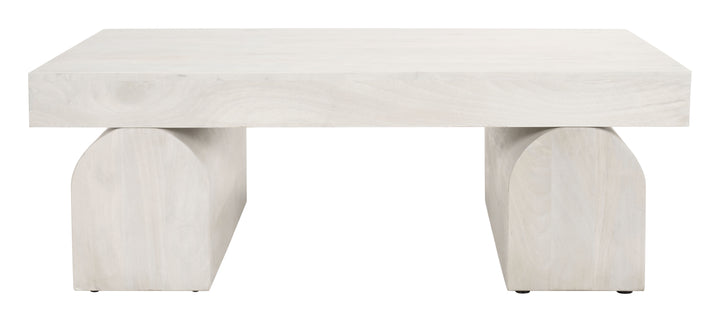 Zuo Kiel Coffee Table Whitewashed