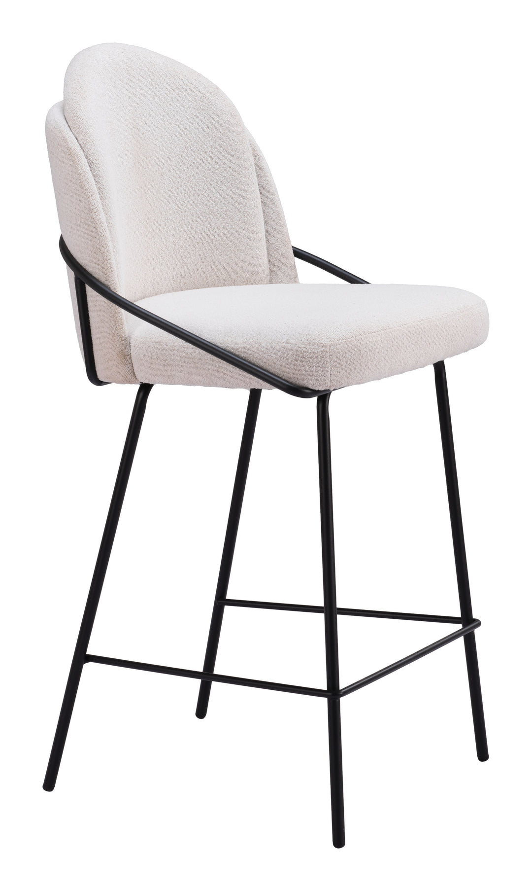 Zuo Jambi Counter Stool (Set of 2) Ivory