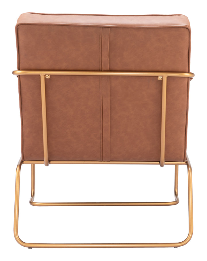 Zuo Dallas Accent Chair Vintage Brown