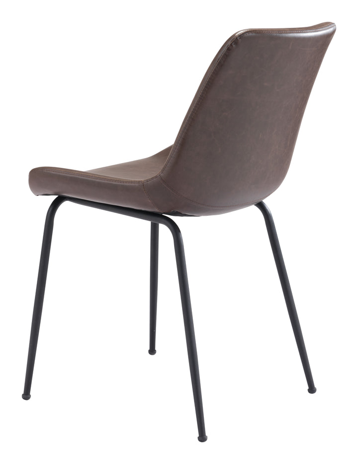 Zuo Byron Dining Chair (Set of 2) Brown
