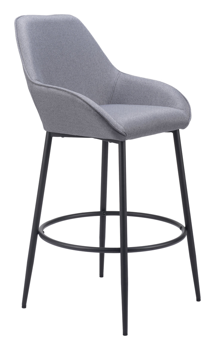 Zuo Vila Barstool (Set of 2) Gray