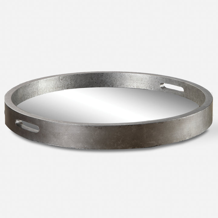 Uttermost Bechet Round Silver Tray