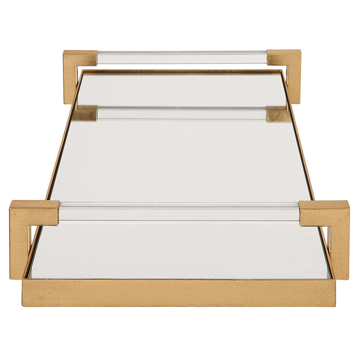 Uttermost Deki Gold Mirrored Tray