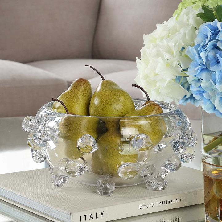 Uttermost Aura Clear Glass Bowl