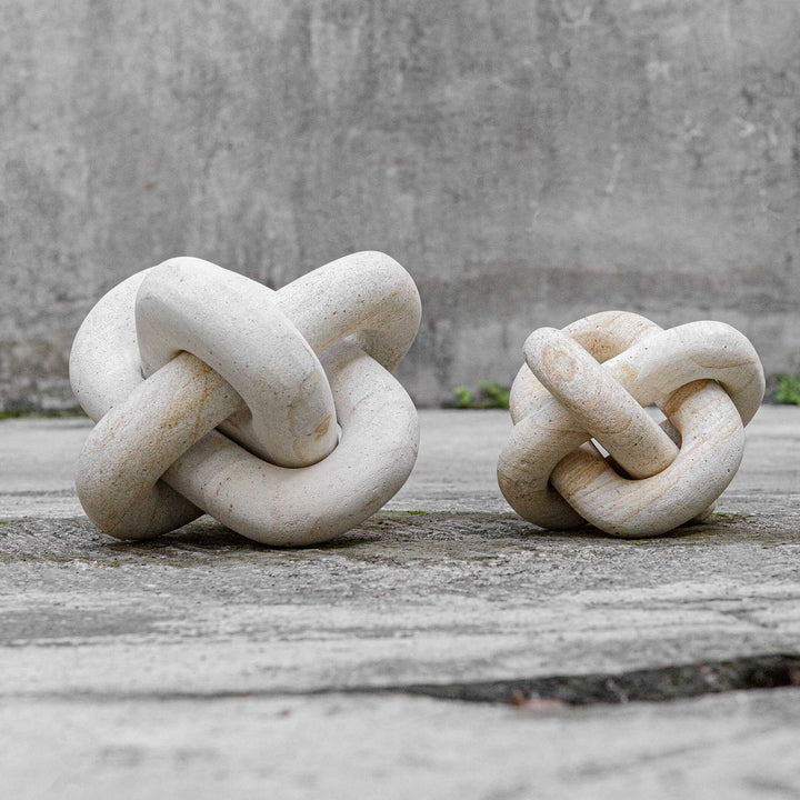 Uttermost Limestone Link Sculptures Set/2