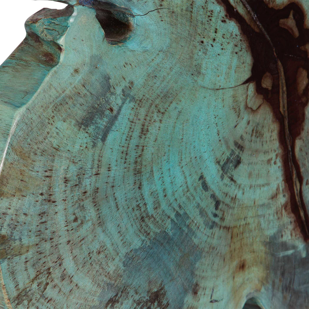 Uttermost Bahati Wood Blue Sculpture