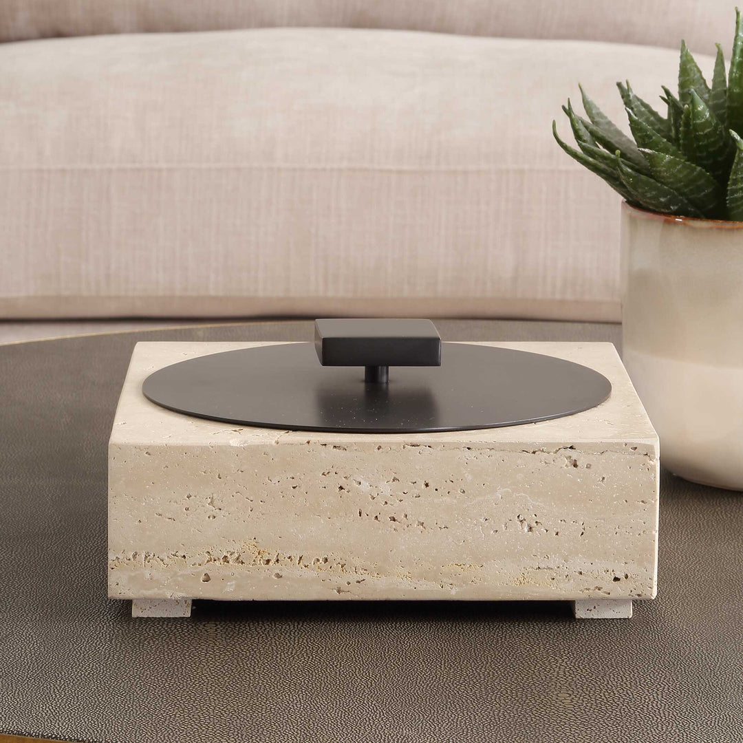 Uttermost Natural Luxe Travertine Box