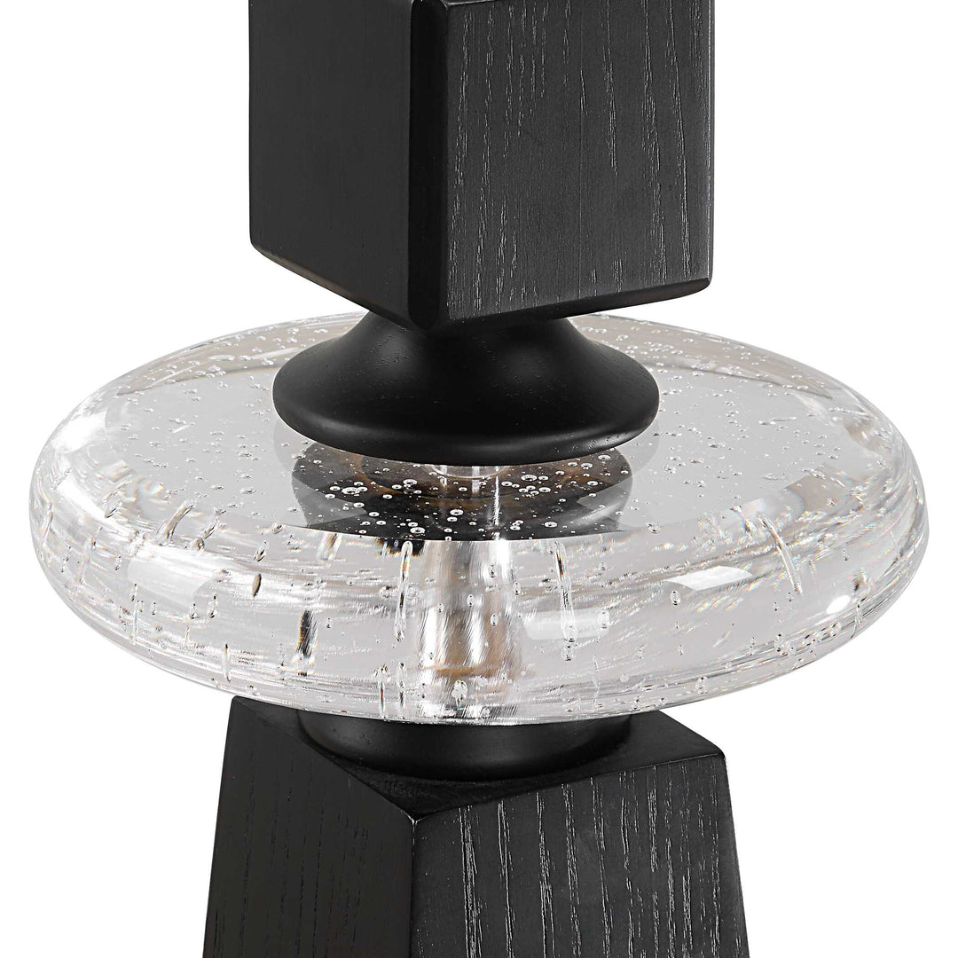 Uttermost Ebon Glow Floor Candleholders Set/2