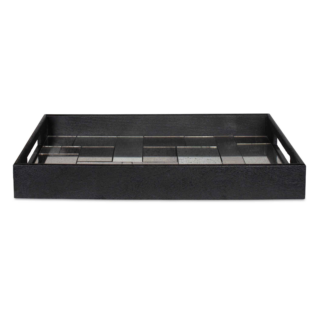 Uttermost Modern Mosaic Antique Mirrored Tray