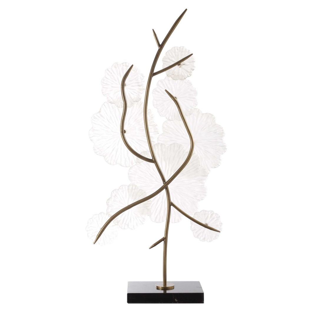 Uttermost Glass Garden Table Sculpture