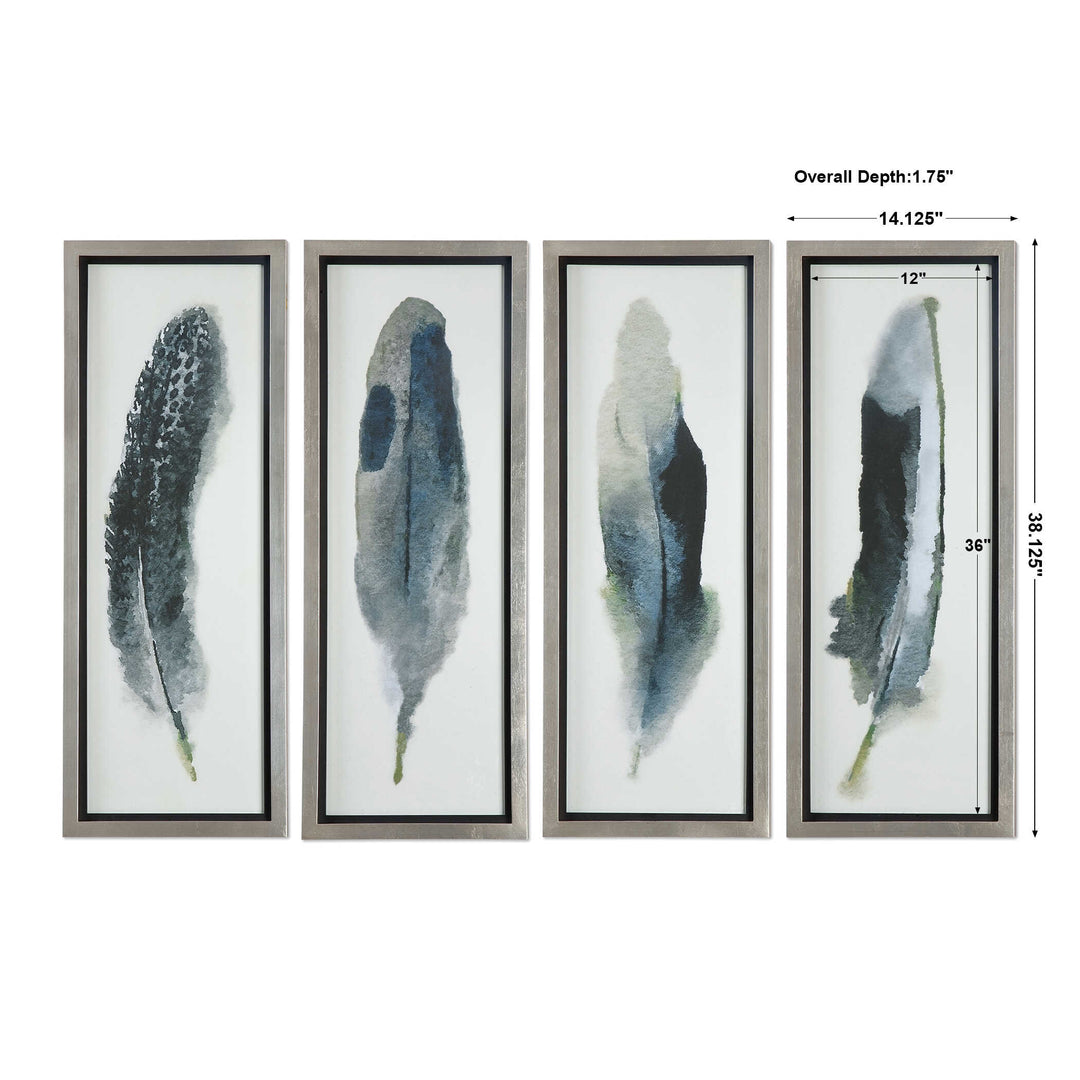Uttermost Feathered Beauty Prints Set/4