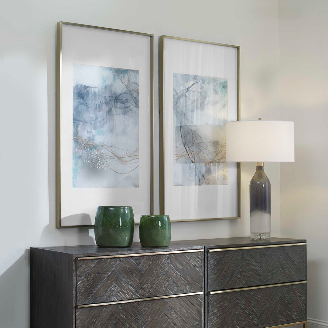 Uttermost Undulating Oro Abstract Prints Set/2