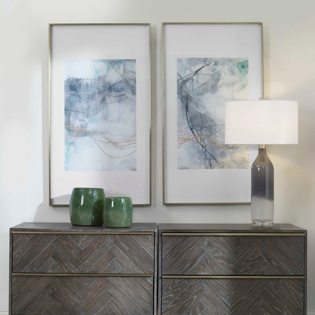 Uttermost Undulating Oro Abstract Prints Set/2