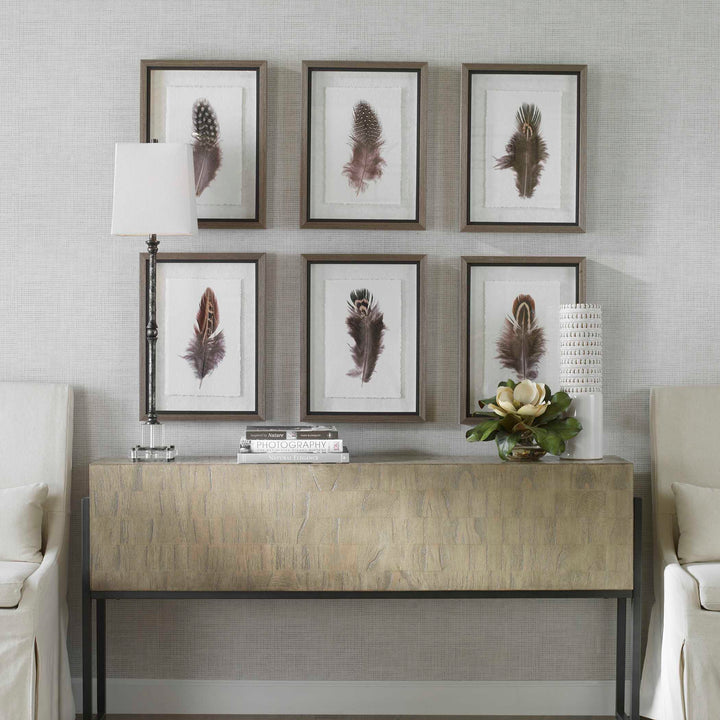 Uttermost Birds Of A Feather Framed Prints Set/6