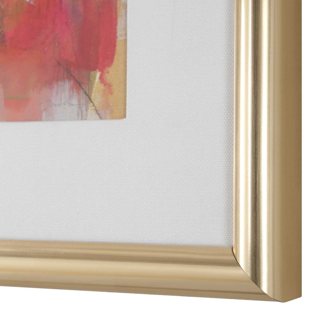 Uttermost Fresh Start Red Abstract Prints Set/6