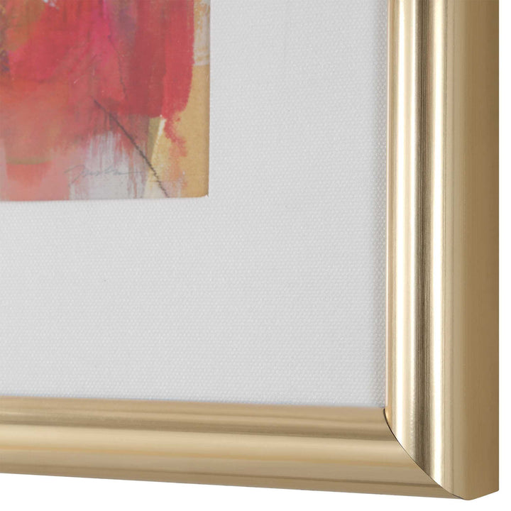 Uttermost Fresh Start Red Abstract Prints Set/6