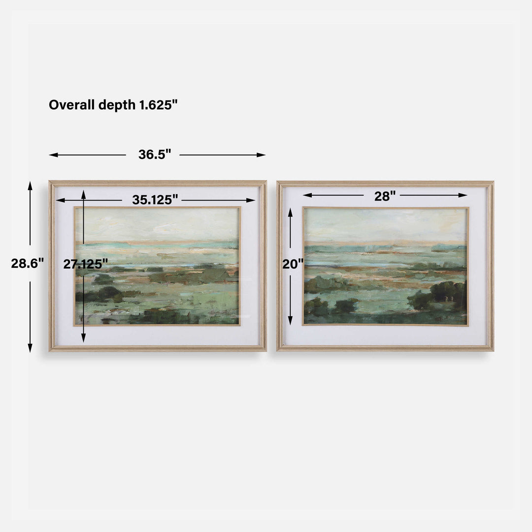 Uttermost Warm Valley Framed Prints Set/2