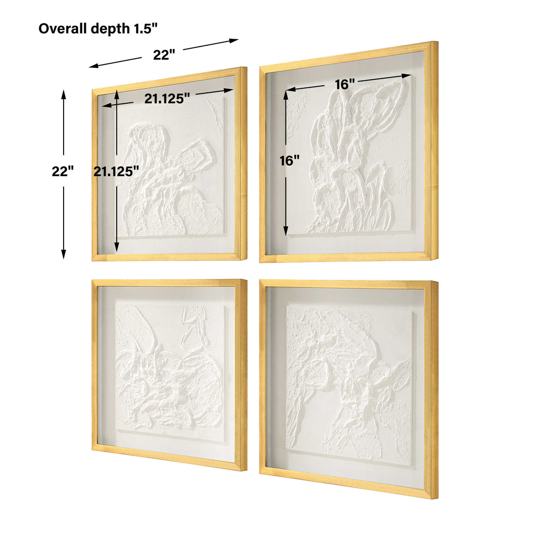 Uttermost Fourfold Framed Prints Set/4