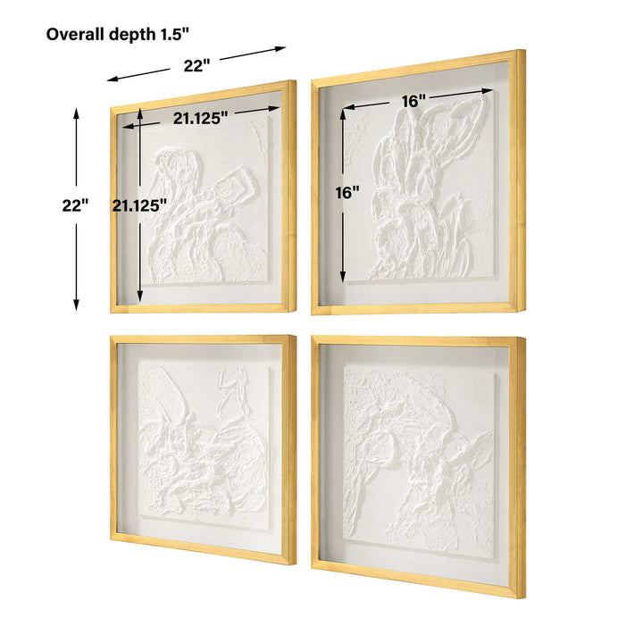 Uttermost Fourfold Framed Prints Set/4