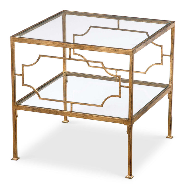Uttermost Genell Gold Cube Table